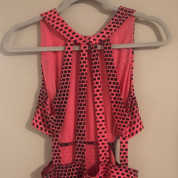 ASOS Dresses Knee Length Cut Out Pink Dress Poshmark